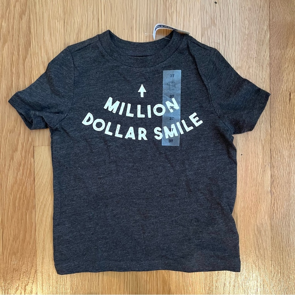 [3 for $15] NWT OLD NAVY Million Dollar Smile Tee (3T)